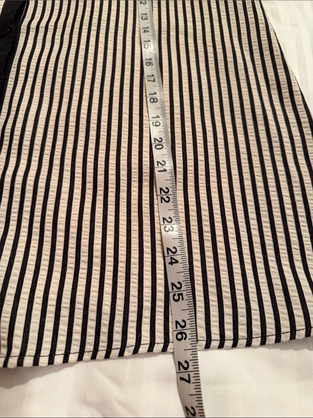 JODIFL Black & White Striped Long-Sleeve Dress Shirt - Picture 12 of 16